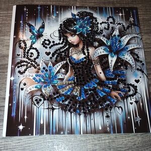 Handmade Diamond Painting Fantasy Birthday/Halloween Card